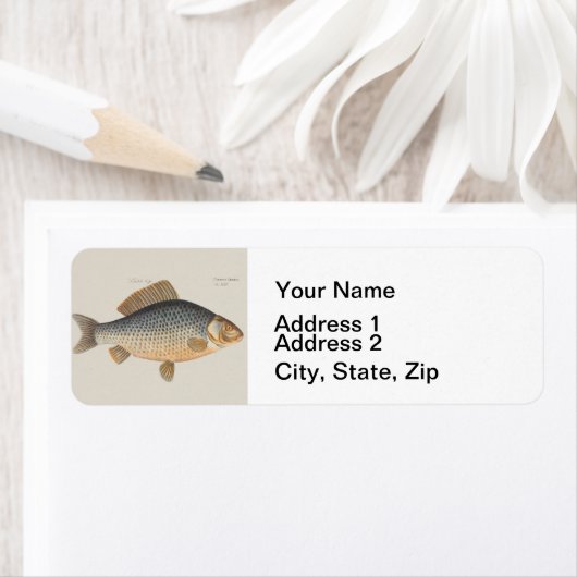 Étiquette Poisson+artisanat+design+pêche+poisson (En situation)