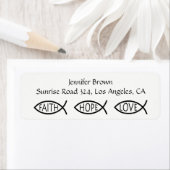 Étiquette Poisson chrétien | Faith Hope Love (En situation)