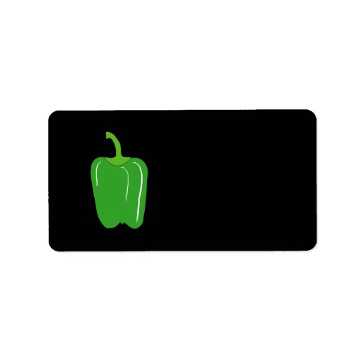 Étiquette Poivron vert Bell. Tout. (Devant)