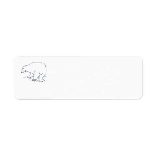 Étiquette Polar Bear return address labels (Devant)