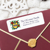 Étiquette Police Christmas Elegant Holiday Return Address