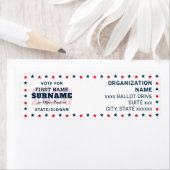 Étiquette Political Election Custom Campaign Candidate Name (En situation)