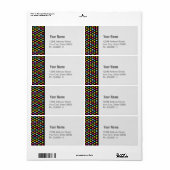 Étiquette Polkadot (Feuille entière)