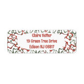 Étiquette Polygones de Noël victoriens (Devant)