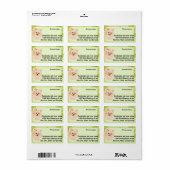 Étiquette Poméranie - Design de feuilles vertes (Feuille entière)
