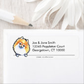 Étiquette Poméranie propre et simple (En situation)