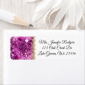 Étiquette Pomme Améthyste Gems Violet (En situation)