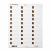 Étiquette Pommes (Feuille entière)