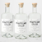 Étiquette Pompelmocello fait maison (Bouteilles)