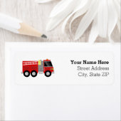 Étiquette Pompier Pompier fête d'anniversaire (En situation)