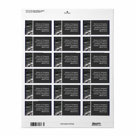 Étiquette Pond (Feuille entière)