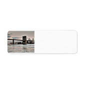 Étiquette Pont Brooklyn (Devant)