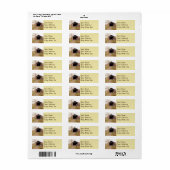 Étiquette Pont couvert (Feuille entière)