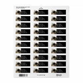 Étiquette Pont couvert vintage (Feuille entière)