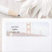 Étiquette Pont Golden Gate (En situation)