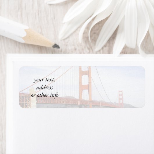 Étiquette Pont Golden Gate (En situation)