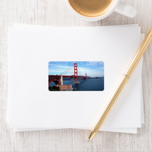 Étiquette Pont Golden Gate (En situation)