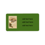 Étiquette Pont Snow Wintry Scene Holly (Devant)