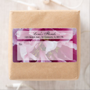 Étiquette Pony rose Floral