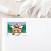 Étiquette Poodle Holiday Treat Shop (En situation)