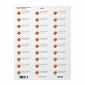 Étiquette Poodle Return Address Labels (Feuille entière)