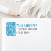 Étiquette Pool Water (En situation)