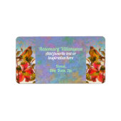 Étiquette Poolside Singer 2338 Adresse (Devant)