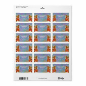 Étiquette Poolside Singer 2338 Adresse (Feuille entière)