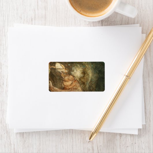 Étiquette Poor Little Bear, 1912 par John Bauer (En situation)