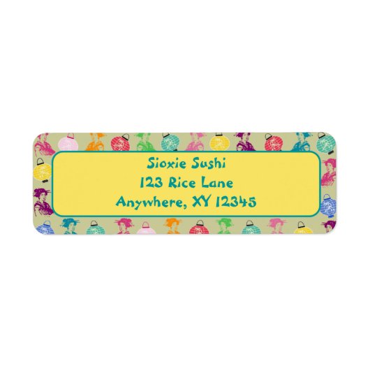 Étiquette Pop Geishas (Devant)