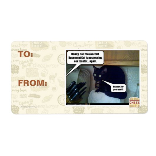 Étiquette Pop tart pour ton âme ? (Devant)