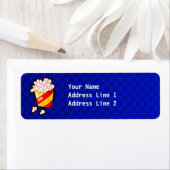 Étiquette Popcorn bleu (En situation)