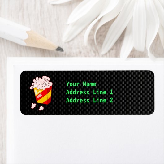 Étiquette Popcorn élégant (En situation)