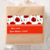 Étiquette Poppies (En situation)