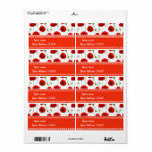 Étiquette Poppies (Feuille entière)