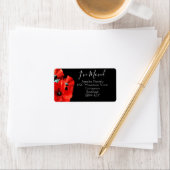 Étiquette    Poppy rouge étonnante (En situation)