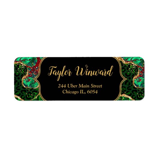 Étiquette Porte Safari vert (Devant)