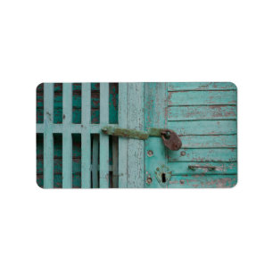 Étiquette Porte Turquouise patinée