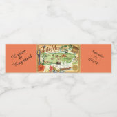 Étiquette Porto Rico Water (Étiquettes simples)