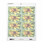 Étiquette Portrait - Black Eyed Susan (Feuille entière)