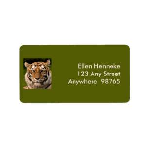 Étiquette Portrait de Sumatran Tiger
