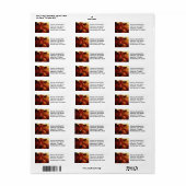 Étiquette Portrait Peinture à l'huile de vache (Feuille entière)