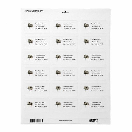 Étiquette Possum Pals pour bébé (Feuille entière)