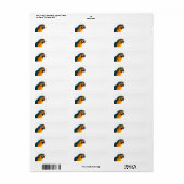 Étiquette Post-it Notes perroquet (Feuille entière)