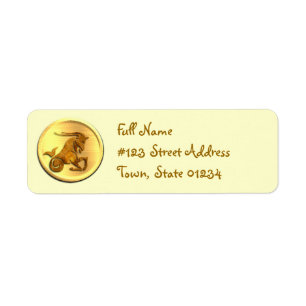 Étiquette postale d'adresse de retour de