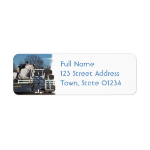 Étiquette postale de pullover de chasseur