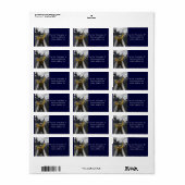 Étiquette Poste de pilotage d'un transporteur d'aéronef (Feuille entière)