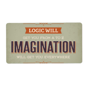 Étiquette Poster de typographie