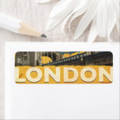 Étiquette Poster vintage Londres (En situation)
