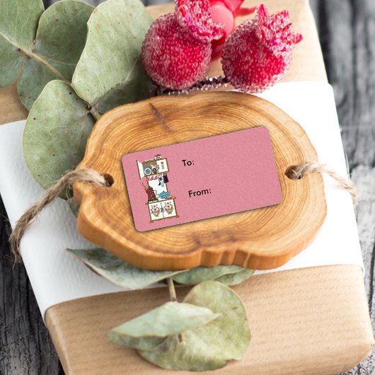 Étiquette Pot café vintage Antique Retro